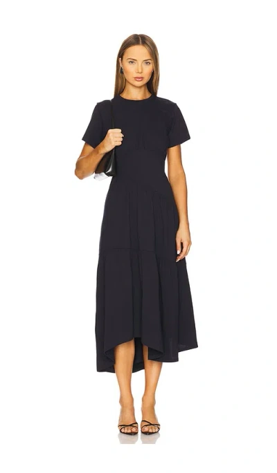 Frame The Gathered Dress In 藏青色