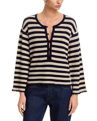 Frame The Gathered Sweater In Neutral