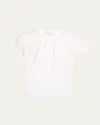 Frame The Gathered Tee In White