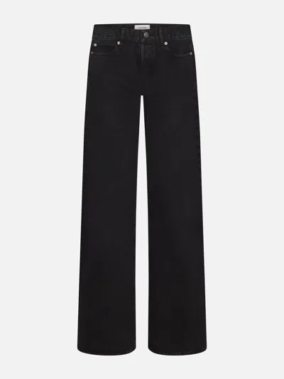 Frame Womens Mystic The Candle Cropped Denim Jeans In Black