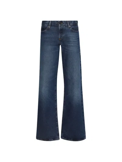 Frame The Ruler Dolly Straight Leg Jean In Blue