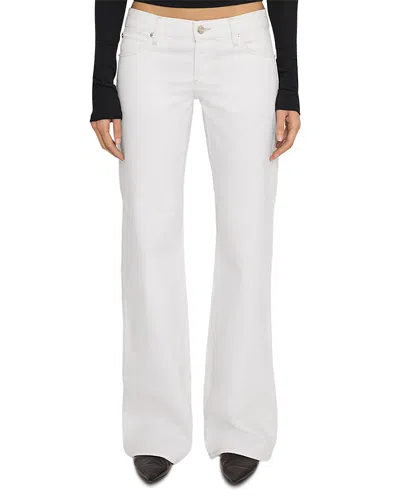 Frame The Gray Low Rise Bootcut Jeans In Au Natural In White