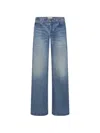 Frame The Pixie Gray Rapture Jeans In Blue