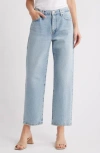 Frame The Hang Ankle Straight Leg Jeans In Blue