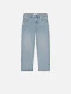Frame Jane Crop Regenerated Denim Jeans In Blue