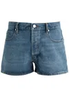 Frame The Timeless Denim Shorts In Blue