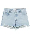 Frame Brigette Womens Released Hem Denim Cutoff Shorts In Blue