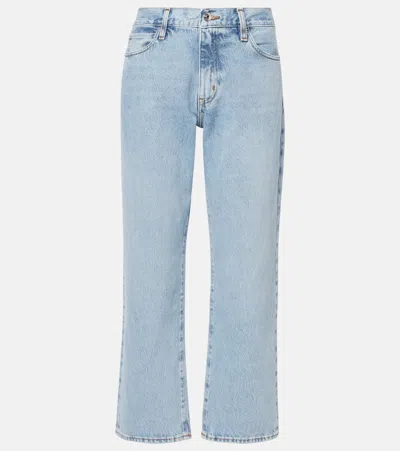 FRAME THE HANG HIGH-RISE STRAIGHT JEANS