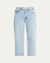 Frame Womens The Staple Straight-leg Denim Jeans Outlaw In Johanna