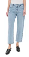 Frame The Borrowed Mid Rise Boyfriend Jeans In Johanna
