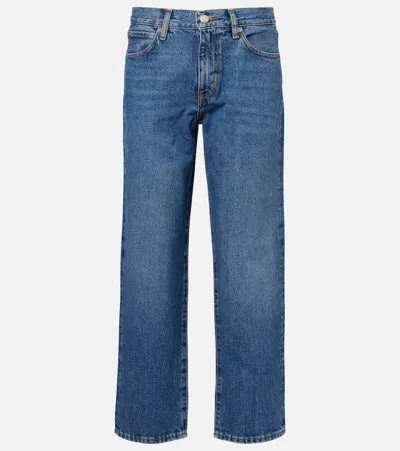 Frame The Hang Low-rise Straight-leg Jeans In Blue
