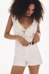 Frame The Hang Mid-rise Denim Shorts In White