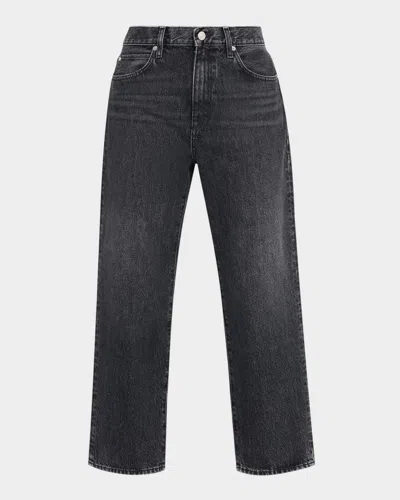 Frame The Hang Mid-rise Jeans In Black