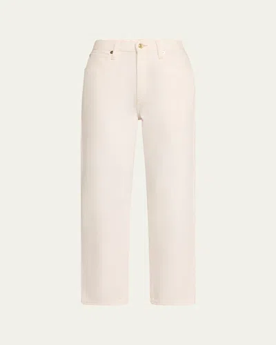Frame The Hang Mid-rise Jeans In Nude