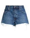 Frame The Hang Short Woman Denim Shorts Blue Size 31 Recycled Cotton