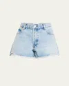 Frame The Hang Frayed Hem Denim Short In Rafael