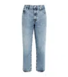 Frame Denim Trousers Washed Effect In Blue