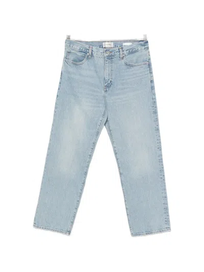 Frame The Hang Ankle Straight Leg Jeans In Blue