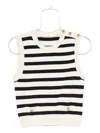 Frame Stripe The Harbor Vest Top In White