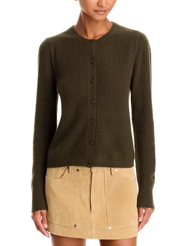 Frame The Honeycomb Pointelle Cashmere Cardigan In Neutral