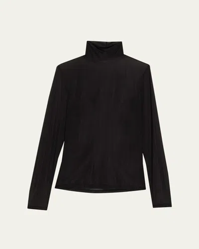 Frame The Hosiery Turtleneck In Black