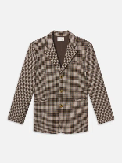 Frame The Houndstooth Blazer In Blue