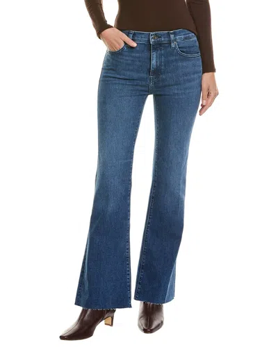 Frame The Icon Ease Raw After Flare Jean In Blue