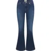 Frame Le Crop Mini Boot Mid-rise Bootcut Jeans In Blue