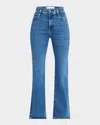 Frame The Icon High Rise Flare Jeans In Canals In Canals