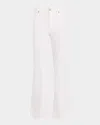 Frame Le Crop Flare Mini Slits Jeans In White In White
