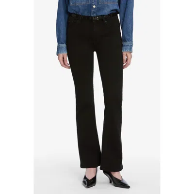 Frame The Icon Flare Leg Jeans In Black