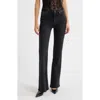 Frame The Icon Flare Leg Jeans In Black
