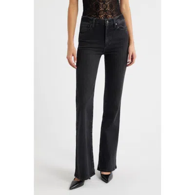 Frame The Icon Flare Leg Jeans In Black