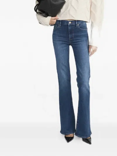 Frame The Icon Flared Jeans In Blue