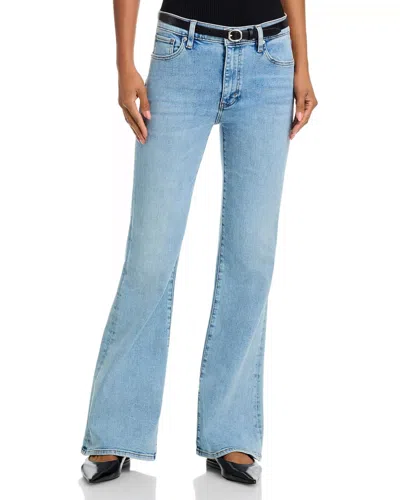 Frame The Icon High Rise Flare Jeans In Ripple In Multi