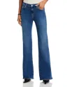 Frame The Icon High Rise Wide Leg Jeans In Foxley In Blue