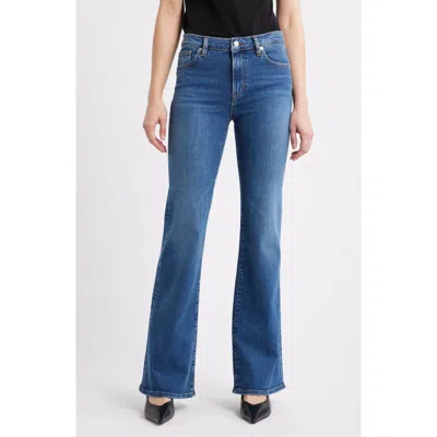 Frame The Icon High Waist Flare Jeans In Blue