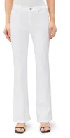 Frame Le Crop Flare Mini Slits Jeans In White In White