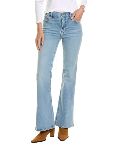 Frame The Icon Mid Rise Flare Jeans In Ripple In Blue