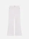 Frame Flared Denim Trousers In White
