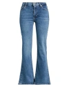 Frame The Icon Woman Jeans Blue Size 29 Cotton, Pre-consumer Recycled Cotton, Recycled Polyester, Ly In Blue