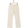 Frame The Jacquard Vertical Straight Leg Jeans In White