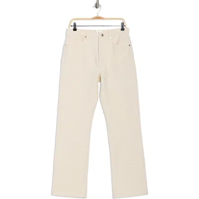Frame The Jacquard Vertical Straight Leg Jeans In White