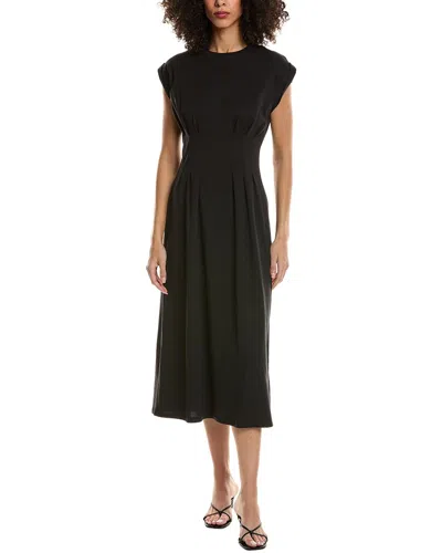 Frame The Jersey Nipped Dress In Black
