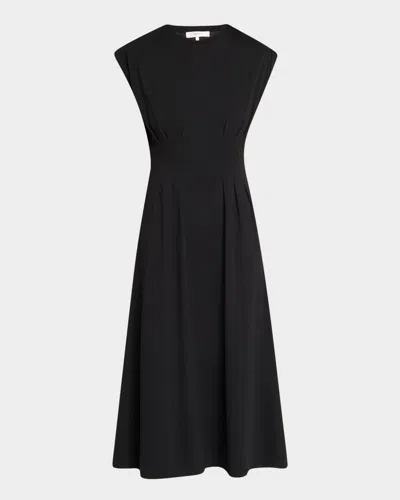 FRAME THE JERSEY NIPPED MIDI DRESS