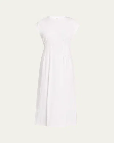 FRAME THE JERSEY NIPPED MIDI DRESS