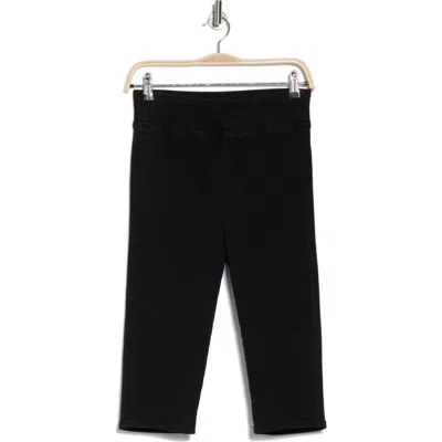 Frame The Jetset Capri Pants In Sheen Noir
