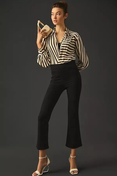 Frame The Jetset Crop Mini Boot Jeans In Black