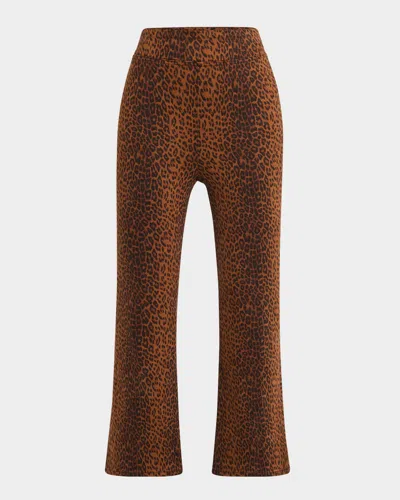 Frame The Jetset Crop Mini Boot Leopard Pants