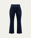 Frame Jet Set Crop Mini Bootcut Pull-on Jeans In Keller